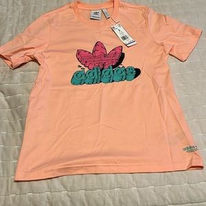 Adidas Originals Dinosaur print tee shirt.